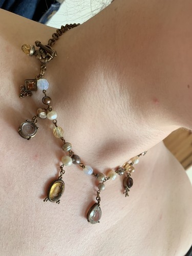 Extasia collana vintage vetro
