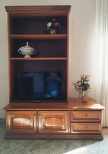 Mobile libreria porta TV per soggiorno salotto studio ufficio stile classico