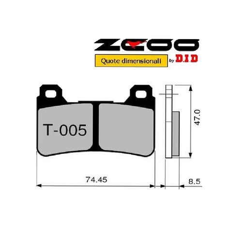 45t00500 pastiglie freno - 45t00500,