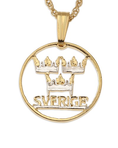 Svezia ciondolo collana - svezia,