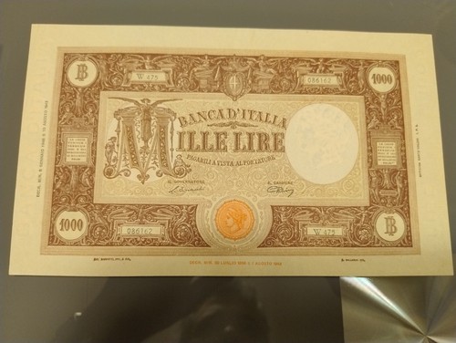 1000 lire grande - m, barbetti