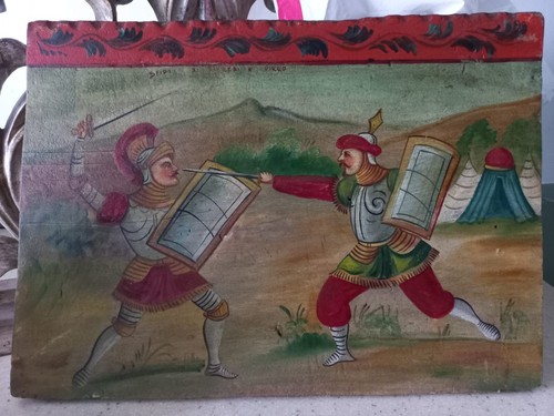 Antico frammento carretto - antico,