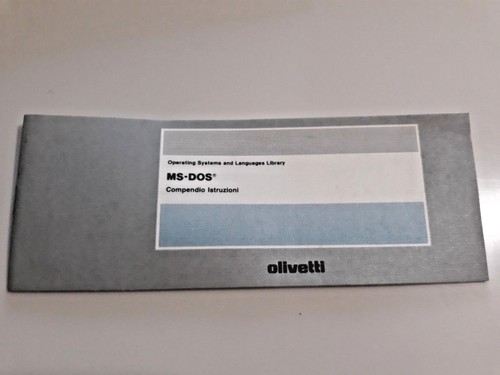 Compendio istruzioni dos - istruzioni, ms-dos