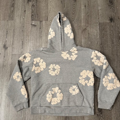 Felpa con cappuccio denim