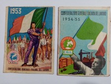 Tessere C. G. I. L. 1953/ 1954/ 55 Confederazione Generale Italiana Del Lavoro