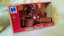 CAVALLO PLAYSET NUOVO RAY VALLEY RANCH JUMPING LOG BOY SELLA OSTACOLO NUOVO 5537166A*