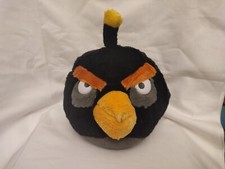 Peluche Pupazzo Angry Birds nero black arrabbiato 20 Cm Collezione