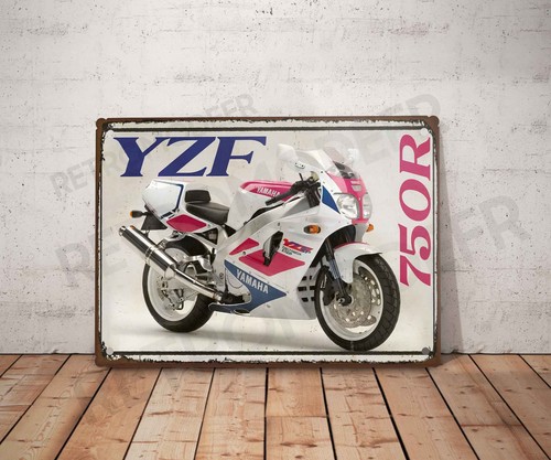 Plaque métal vintage yamaha - plaque,