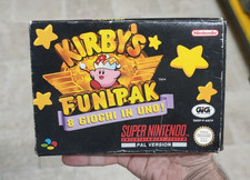 Super Nintendo SNES / Kirby's Fun Pak:  ITA, GIG, retrogame,  no mario, zelda