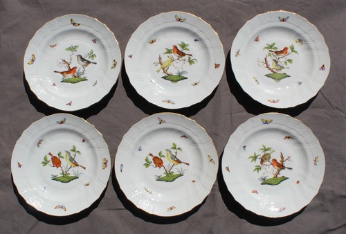 Herend rothschild assiettes - herend, 6