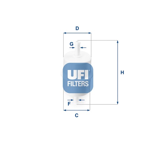 Filtro carburante ufi - carburante,