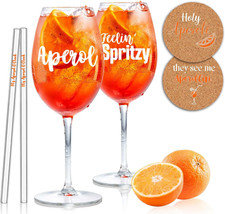 Set Di 2 Bicchieri Aperol