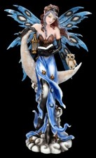 Statua Di Fata Con Luna - Fata