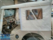 Soft top cucito per Jeep Willys Cj3b 1953-1971 Cross Hood Stick grigio