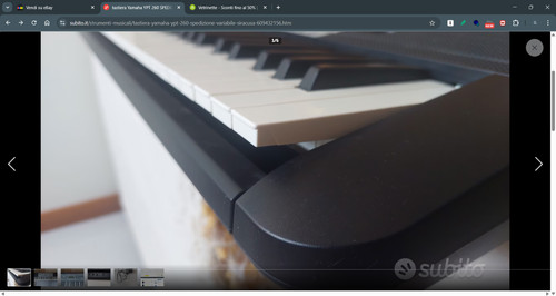 Tastiera yamaha ypt 260 - tastiera,