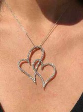 Catena Ciondolo Doppio Cuore