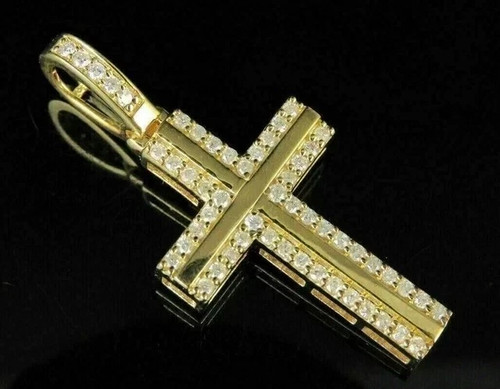 Ciondolo croce moissanite - ciondolo,