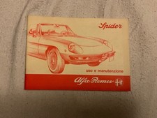 Alfa Romeo Spider uso e