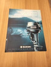 1990 SUZUKI DT25C OIL INJECTION 25 MOTORE MARINO VINTAGE AD PUBBLICITA