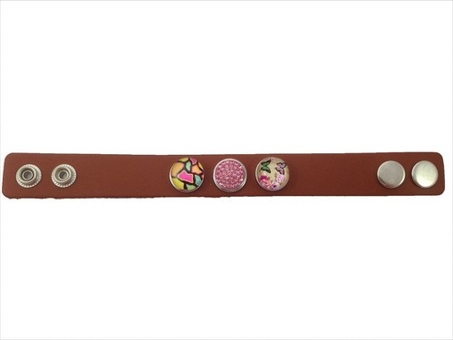 Bracciale pelle marrone - bracciale, in
