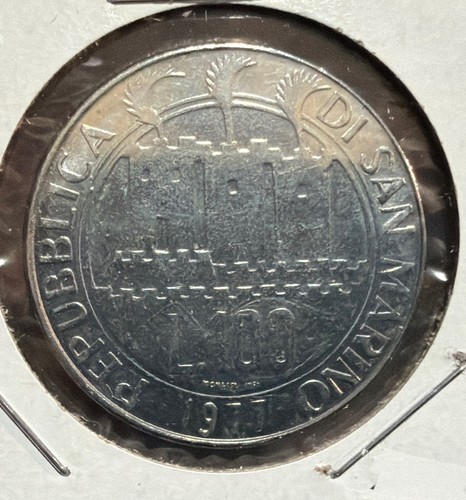 Moneta acciaio 100 lire san - moneta,