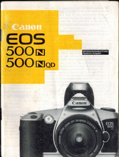 Canon eos 500n - canon, manuale