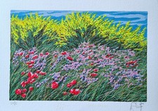 FRANCO AZZINARI-QUATTRO SERIGRAFIE -firmate e numerate- timbro a secco artista