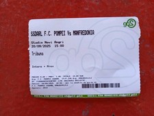 BIGLIETTO STADIO POMPEI-MANFREDONIA -SERIE D -20/09/25 -STADIO NOVI ANGRI-CALCIO