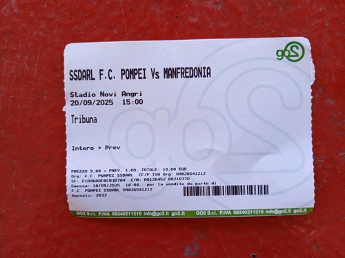 Biglietto stadio - biglietto,