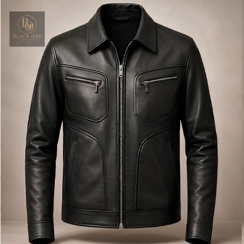 Giacca motociclista uomo - uomo, vera