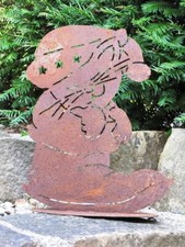 Statua da giardino in acciaio