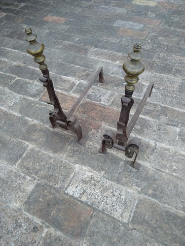 Coppia alari ferro - di, in