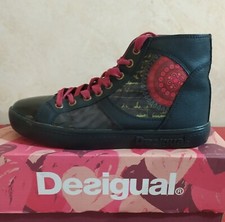 DESIGUAL Sneakers Donna LUXOR 3 Stringata Nero Taglia 37 USATO ottimo
