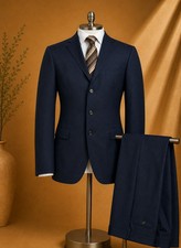 Completo uomo blu gessato - uomo, tg
