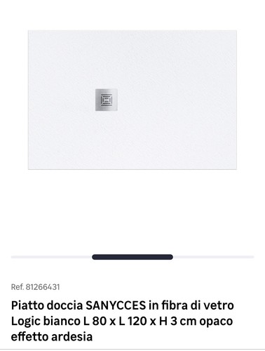 Piatto doccia 80x120 - piatto,
