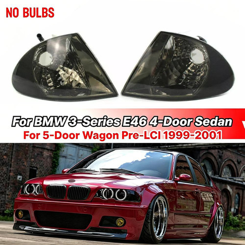 Pair smoked corner light turn - smoked,