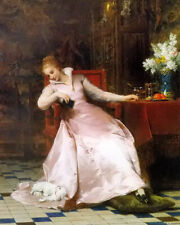 Dipinto olio pierre charles