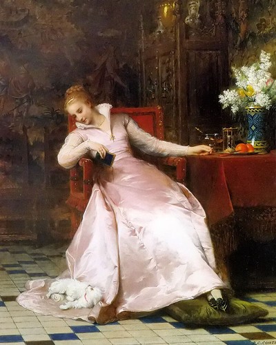 Dipinto olio pierre charles