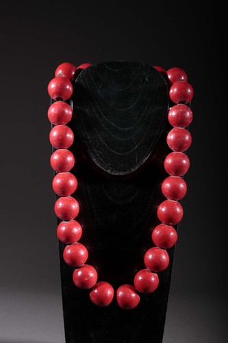Collana perle terracotta - di,