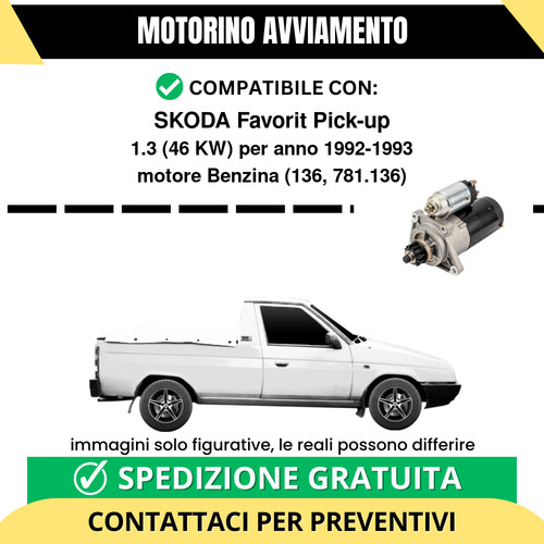 Motorino avviamento skoda - motorino,