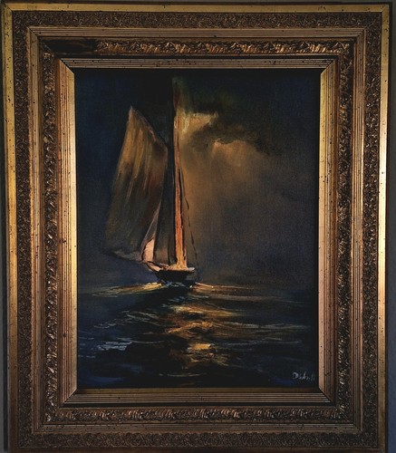 Original oil ölgemälde sonne - original,