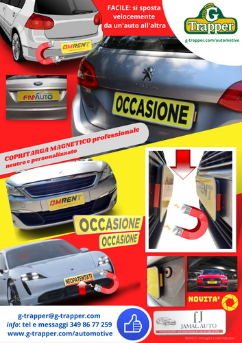 Copritarga magnetici neutri