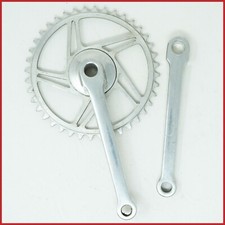 NOS SIAMT GUARNITURA ALLUMINIO 46t 1/8 170mm COTTERED anni 30 VIANZONE OLD VINTAGE NUOVA