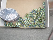 Biglie in vetro vintage in scatola metallo 87 piccole ed 1 grande