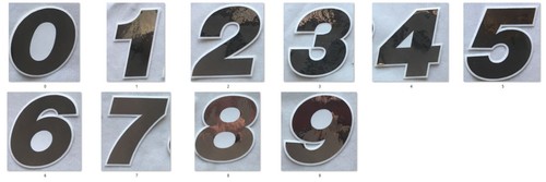 Numero adesivo tabella - numero,