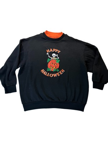 Felpa vintage happy halloween - felpa,