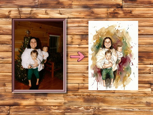 Quadro foto acquerello - quadro,