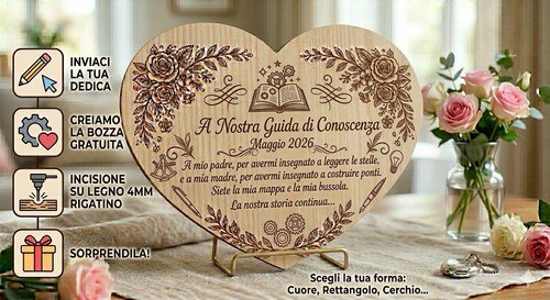 Targa legno personalizzata - targa,