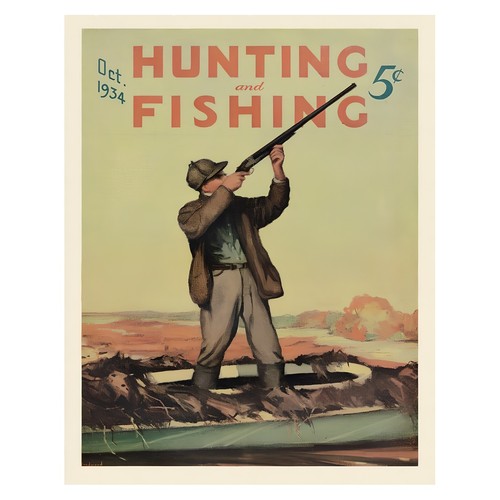 Poster caccia vintage - caccia,