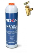 1 PZ BOMBOLA + RUBINETTO GAS REFRIGERANTE FRIGO FREEZER R600 420 GR